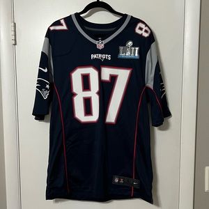 Nike Rob Gronkowski New England Patriots Super Bowl LIII Game Jersey Men's Large